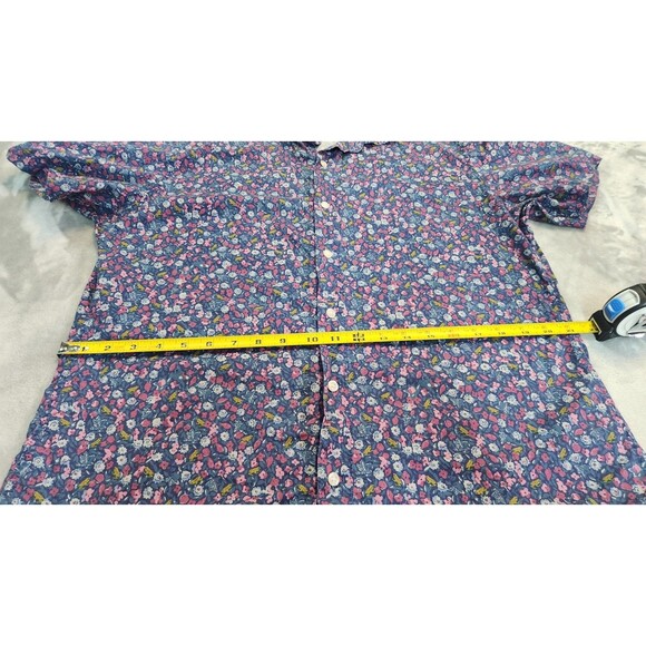 Bonobos Men's Size L Purple Floral Slim Fit Button Down Shirt - Picture 8 of 8